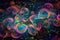digital holographic background with mesmerizing swirls and patterns