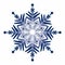 Digital illustration of blue snowflake Winter design Digital illustration for various designs, cards and backgrounds