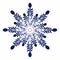 Digital illustration of blue snowflake Winter design Digital illustration for various designs, cards and backgrounds