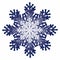 Digital illustration of blue snowflake Winter design Digital illustration for various designs, cards and backgrounds