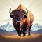 Digital illustration of Buffalo logo 2D