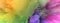 Digital Illustration. Color rainbow blot splash. Abstract long horizontal background
