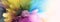 Digital Illustration. Color rainbow splash. Abstract horizontal background
