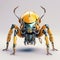 Digital Illustration of Robot Horn Beetle