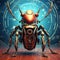 Digital Illustration of Robot Horn Beetle