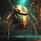 Digital Illustration of Robot Horn Beetle