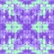 Digital illustration of a symmetrical neon colorful pattern. Modern background. 3d rendering