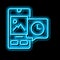 digital image ephemeral neon glow icon illustration