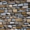 A digital interpretation of a stone wall, with rough textures and shades of gray and brown3, Generative AI
