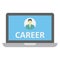 Digital jobs, job search sites Color vector icon which can easily modify or edit