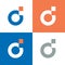 Digital letter d logo template, d  letter pixel logo design - Vector