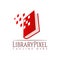 Digital library icons template, creative vector logo design, illustration element
