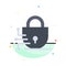 Digital, Lock, Technology Abstract Flat Color Icon Template