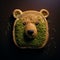 Digital Manipulation: Brown Bear Shaped Sandwich With Pistachio Seeds