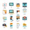 Digital Marketing Flat Icons Set