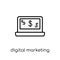 Digital marketing icon from collection.