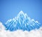 Digital mountain background