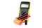 Digital multi-meter with probes isolated on a white background. Multitester. Voltage Tester. Voltmeter. Measuring tool