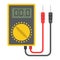 Digital multimeter flat icon, build and repair