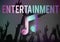 Digital Music Streaming Online Entertainment Media Concept