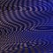Digital mystical geometric dark blue abstract banner with linear moire.