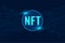 Digital NFT non fungible token background design