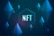 digital NFT non fungible token background vector illustration