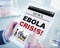 Digital Online News Headline Ebola Crisis Concept