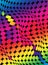 A digital optical illusion of Warped Dot Pattern