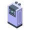 Digital oxygen concentrator icon isometric vector. Medical portable