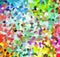 Digital Painting Abstract Spatter Paint in Colorful Vibrant Vivid Pastel Colors Background