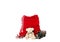 Digital Photography Background Of Isolated Santa Christmas Holiday Bag