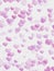 Digital pink hearts overlapping