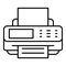 Digital printer icon, outline style