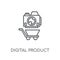 digital product linear icon. Modern outline digital product logo