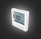 Digital programmable thermostat isolated on black gradient background 3d render