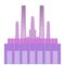 Digital  purple factory pollution city future