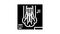 digital radiology glyph icon animation
