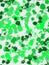 Digital rainbow green paint ball splatter