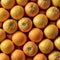 Digital Realistic bunch of oranges top view, vibrant fruit scenery photo