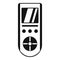 Digital remote control conditioner icon, simple style