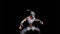 Digital Rendering Cartoon Male Ninja Warrior Monk Oriental Fighter Doing  Fight Motion Background