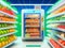 Digital Retail Symphony: Captivating Supermarket Technology Imagery