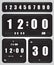 Digital retro clock and calendar