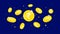 Digital Rupee CBDC coins falling from the sky. CBDC currency concept banner background