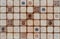 Digital rustic mosaic tile background.