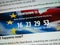 Digital screen website with countdown timer to Brexit