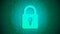 Digital security, lock on binary background, online password concept