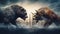 Digital showdown between bull and bear in the global financial landscape