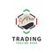 Digital stock trading logo